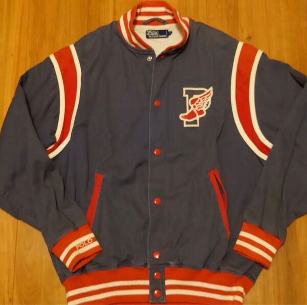 ☆オリジナル★当時物 90s pwing コレクターアイテム 稀少モデル poloralph lauren スタジャンM size
