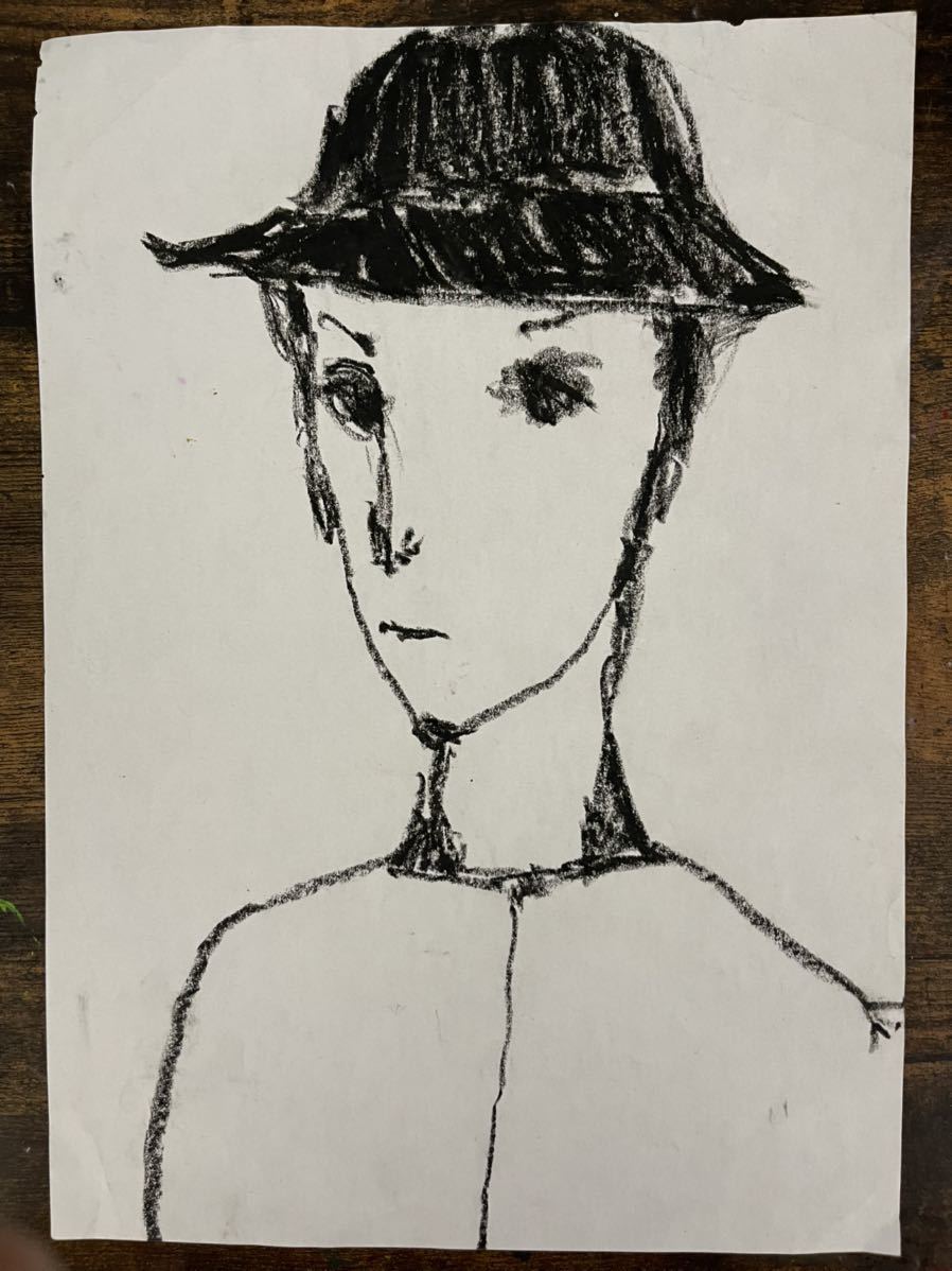 絵描きhiro C｢マジックボーイ｣, 美術品, 絵画, パステル画, クレヨン画