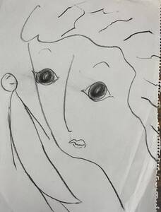 Art hand Auction Peintre Hiro C Johnny Angel, ouvrages d'art, peinture, peinture au pastel, dessin au crayon