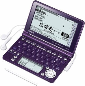 CASIO Ex-word 電子辞書 XD-SF6200VT モードバイオレット 音声対応 100コン(中古品)