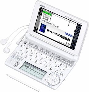 CASIO Ex-word 電子辞書 XD-A4850WE ホワイト 高校生学習モデル ツインタッ(中古品)