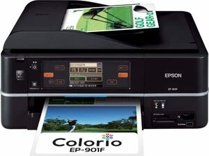 Струйный многофункциональный принтер EPSON Colorio EP-901F Проводная и беспроводная локальная сеть со стандартным оборудованием (Бывшее в употреблении)