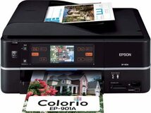 EPSON MultiPhoto Colorio 有線・無線LAN標準搭載 タッチパネル液晶 フォト(中古品)_画像1