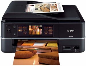 EPSON Colorio インクジェット複合機 EP-903A 有線・無線LAN標準搭載 カン (中古品)