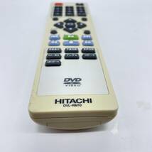 送料無料／30日間保証／分解洗浄済み■HITACHI 日立　DVDリモコン　DVL-RM10 純正 全ボタン赤外線反応確認済_画像4