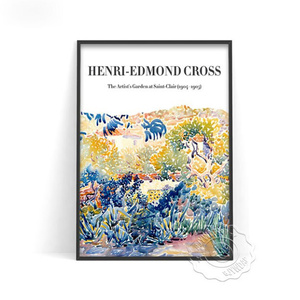  C2130 アンリ＝エドモン・クロス Henri-Edmond Cross フランス キャンバスアートポスター 50×70cm インテリア アート 海外製 枠なし H