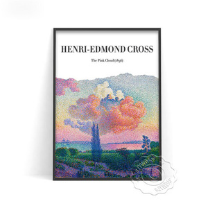  C2131 アンリ＝エドモン・クロス Henri-Edmond Cross フランス キャンバスアートポスター 50×70cm インテリア アート 海外製 枠なし I