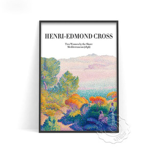  C2132 アンリ＝エドモン・クロス Henri-Edmond Cross フランス キャンバスアートポスター 50×70cm インテリア アート 海外製 枠なし J