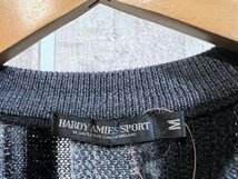美品 HARDY AMIES LONDON SPORT 3Dニット M メンズ セーター 柄 ハーディエイミス_画像5