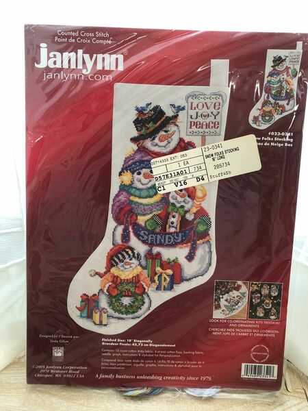 janlynn ジャンリン　クロスステッチ　刺しゅうキット　クリスマス⑤