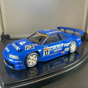 タミヤ1/24スケール　カルソニックスカイラインGT-R R34完成品