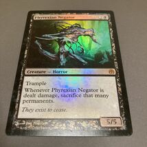 MTG　ファイレクシアの抹殺者　/　Phyrexian Negator　PvC　黒　FOIL　英語版_画像1