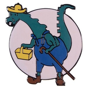 SI03 恐竜 キャラクター ピンバッジ ピンズ バッジ USA アメリカ 米国 輸入雑貨