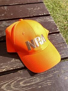 NRA Blaze キャップ】ブレイズオレンジ 全米ライフル協会 狩猟 射撃 シューティング ハンティング 安全射撃 セーフティキャップ