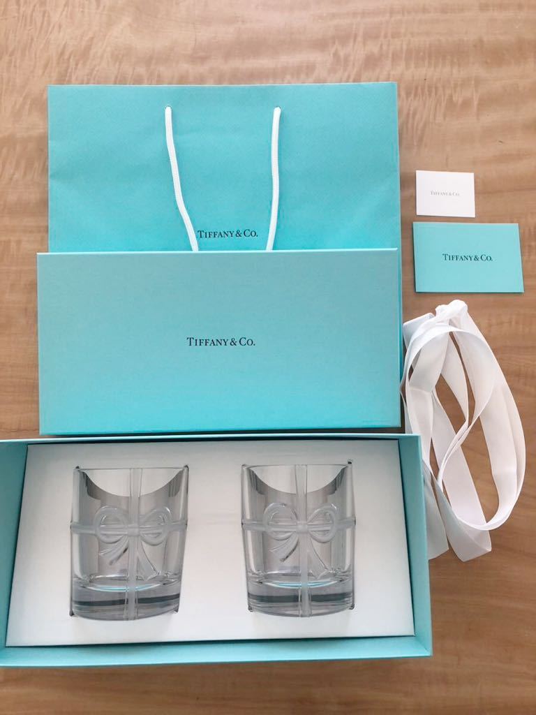 未使用品ティファニー【Tiffany&Co.】ボウグラス ガラス リボン★337 食器 専門ショップ