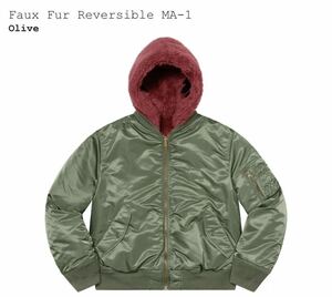 Supreme Faux Fur Reversible MA-1 Olive XXL シュプリーム