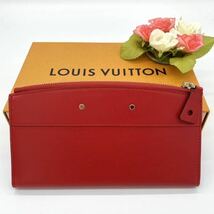 【極美品!!】限定 LOUIS VUITTON ルイヴィトン スティーマー 長財布 レッド×ブラック モノグラム ブランド 鑑定済み 夏 海 キャンプ■_画像2