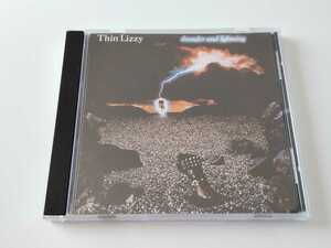 【89年CD化UK盤】Thin Lizzy / Thunder And Lightning CD VERTIGO 810490-2 83年名盤ラスト作,MADE IN THE UK刻印,Phil Lynott,John Sykes