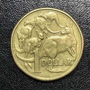 ★世界 海外 外国 コイン 硬貨！1984年！オーストラリア 1ドル/1DOLLAR 1枚！エリザベス2世 カンガルー AUSTRALIA！★管理番号1066