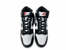 NIKE (ナイキ) WMNS DUNK HIGH ダンクハイ 黒×白 スニーカー DD1869-103 US10 27cm ホワイト×ブラック ウィメンズ/028_画像3