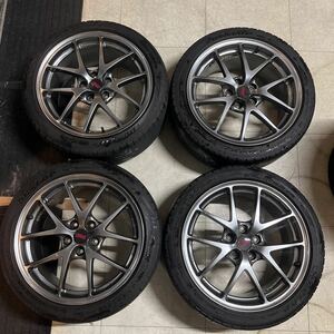 スバル WRX STI 純正 BBS ホイール 4本セット 8.5J 114.3 245/40R18ビックキャリパー対応 S4 VAB GVB GRB GDB レヴォーグ 鍛造 美品 売切