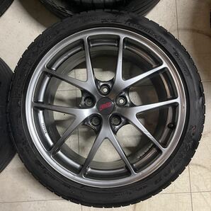 スバル WRX STI 純正 BBS ホイール 4本セット 8.5J 114.3 245/40R18ビックキャリパー対応 S4 VAB GVB GRB GDB レヴォーグ 鍛造 美品 売切の画像3