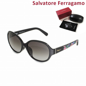 【Salvatore Ferragamo】 サルヴァトーレ フェラガモ サングラス SF918SA 001 ブラック アジアンフィット 国内正規品