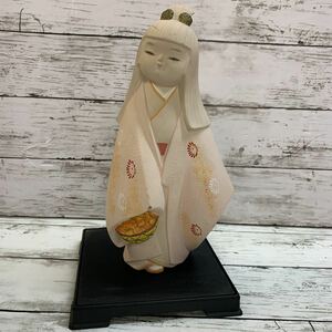 【長期保管品】博多人形 はくせん 作家サインあり 日本人形 女の子 童 伝統工芸 和風人形 置物