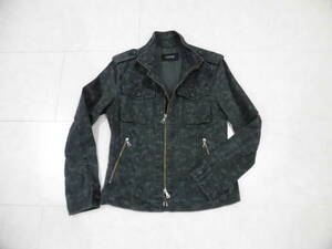 BURBERRY BLACK LABEL милитари жакет M размер Burberry Black Label камуфляж G Jean Denim down Rider's 