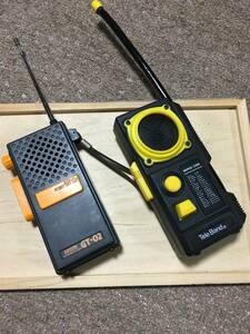 【修理済品】★「ホビー用ＣＢトランシーバー」２台セット：VＨＦ(２７MHz帯)★学研（ＧＡＫＫＥＮ）ＧＴ－０２、ＴｅｌeＢａｎｄ