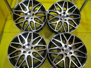 BH41☆中古ホイール☆PIETRA 19×8J 114.3 5H アルミ4本！ピエトラ 事業所/営業所止め送料無料 C-HR ハリアー エルグランド