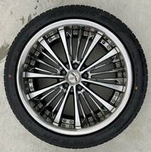 【千葉発】19x8.5J +38 5穴 114.3◆RAYS BLACH FLEET V350◆中古 タイヤホイール セット19インチ 4本★インチアップ_画像5