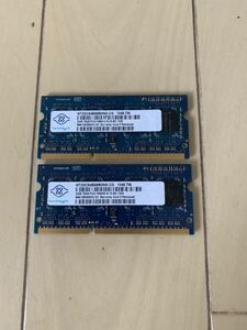 *NANYA* for laptop memory PC3-10600S 2GB×2 pieces set 