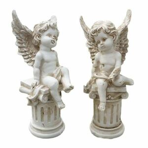  garden ornament ornament two person. angel European antique manner 2 piece set (A type )