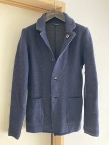 【美品】LARDINI ニットジャケット XS 44 42　カーディガン ／roberto collina ZANONE