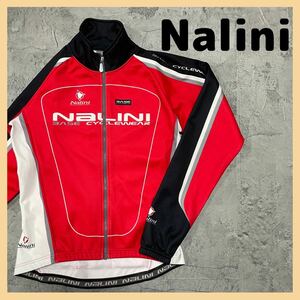 Nalini ナリーニ サイクリングジャージ サイクリングウェア 長袖 イタリア製 mantoTEX フルジップ ３パックポケット サイズM 玉FL1908