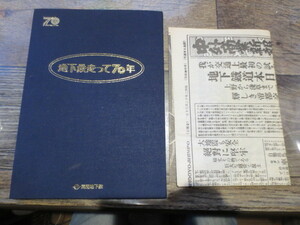 ★★★営団地下鉄　地下鉄走って70年　特別保存版　日本経済新聞　メトロカード 未使用 全10枚付 
