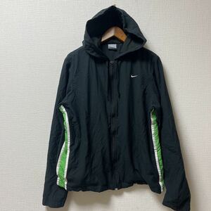 NIKE ナイキ レディース ジップアップブルゾン Mサイズ ブラック 黒 ポリエステル