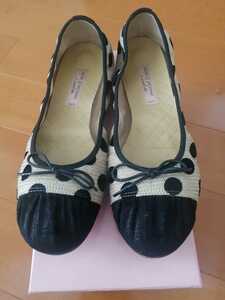  mode eja Como polka dot ballet shoes 24cm beautiful goods pumps 