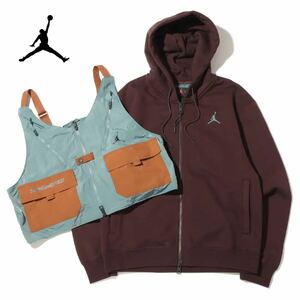 新品未使用 JORDAN ベスト付き フルジップ フーディー【M】定価19250円 ナイキ ジョーダン NIKE ベスト パーカー フーディー 9582