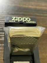 zippo カナダ ゴールド オンタリオ GOLD ONTARIO 年代物 1992年製 スリム 絶版品 両面特殊刻印 SOLID BRASS デットストック_画像5