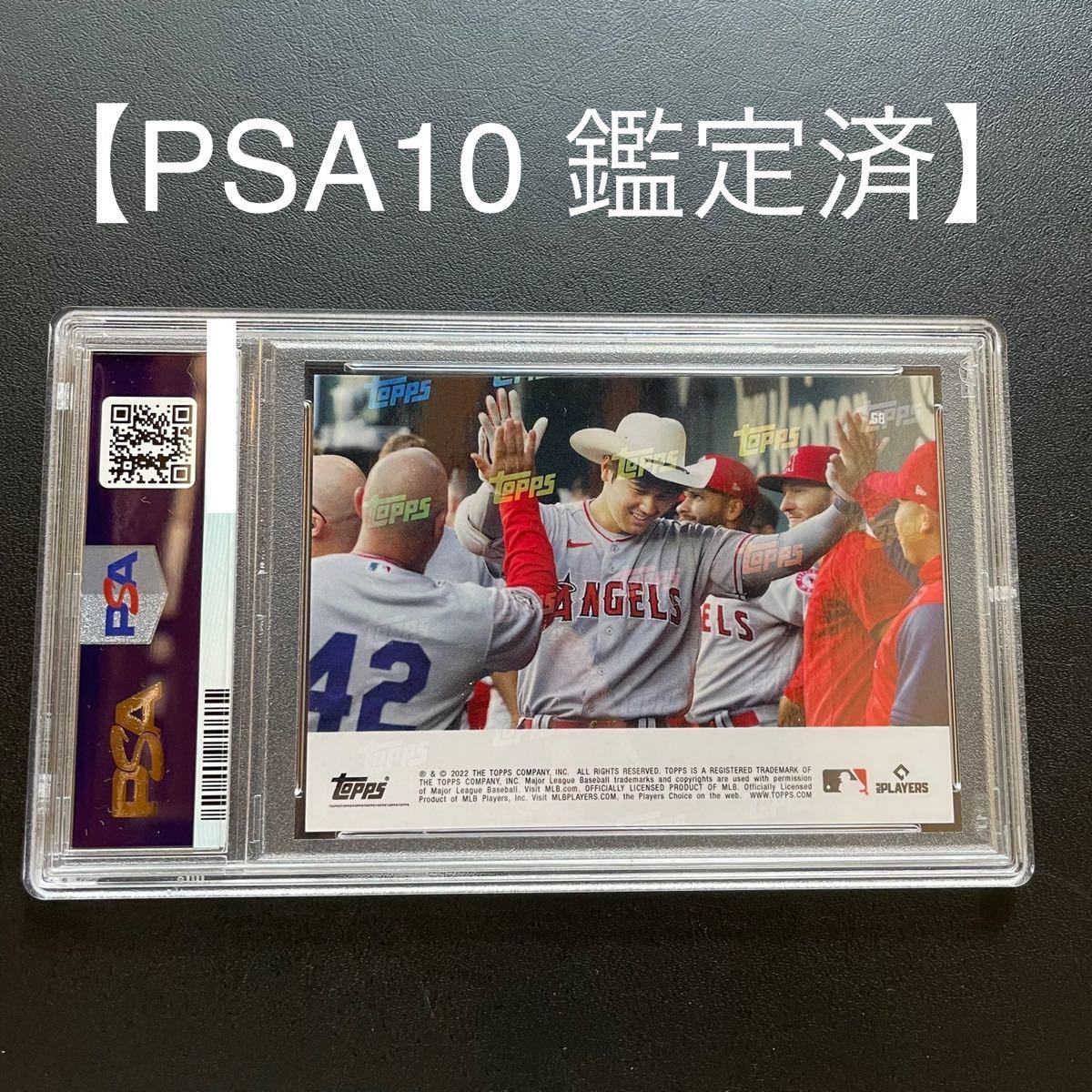 女性が喜ぶ♪ topps 大谷翔平 カード 2022年Toppsシリーズ記念ジャージナンバーロイヤルブルー 【PSA10 大谷翔平 100号ホームラン カード topps now