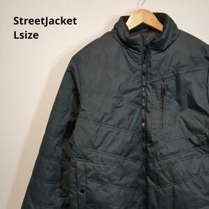 ストリートジャケット　アウターブルゾン　メンズL黒　b1