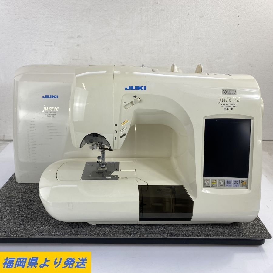 ○超美品○ＪＵＫＩ ジュレーブ ＨＺＬ-０１０S 刺しゅう機付○I-R-