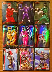  super Squadron 25 anniversary we fur chocolate Anniversary card 1 Gekisou Sentai CarRanger (No.172~No.180) 9 pieces set 2001 year at that time goods forest .