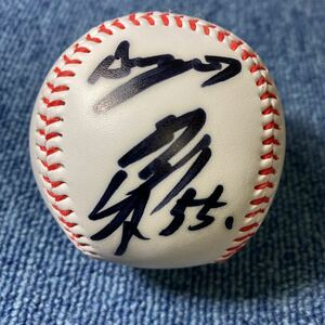  Fukuda .. Chunichi Dragons . number 55 autograph autograph ball rare 