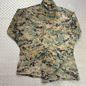 米軍実物　沖縄 USMC　ウッドマーパットジャケット　M-SHORT サバゲー　(INV C62)