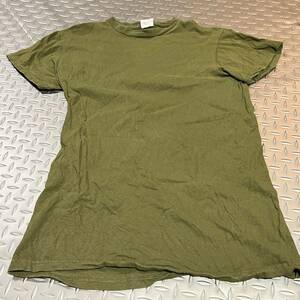 米軍放出品 Tシャツ　サバゲー　ランニング　OD 吸収性抜群MEDIUM (INV G60)