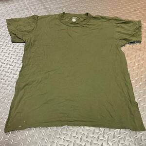 米軍放出品 Tシャツ　SOFFE サバゲー　ランニング　OD LARGE (INV G61)