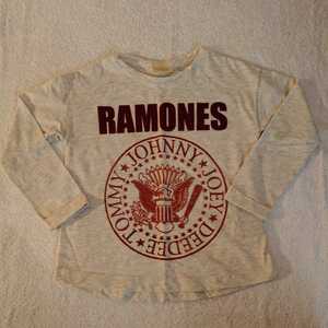 【USED】 Zara Girls RAMONES 長袖Tシャツ 104㎝ ☆ ザラ・ガールズ ラモーンズ